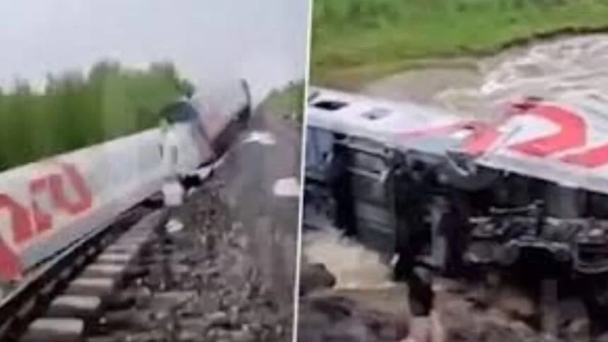 রাশিয়ায় ভয়াবহ দুর্ঘটনা, সেতুর ধসের কারণে ট্রেনটি লাইনচ্যুত হয়েছে, 3 জন নিহত, 28 জন আহত