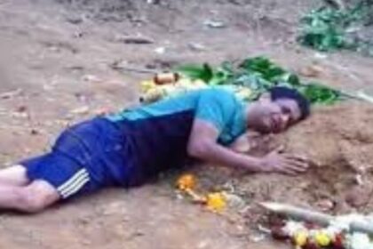 ছেলের জন্য যে জমি কেনা হয়েছিল, তার কবর তৈরি করেছে ... একটি ভিডিও যা বেঙ্গালুরু স্ট্যাম্পেডের পরে এসেছিল