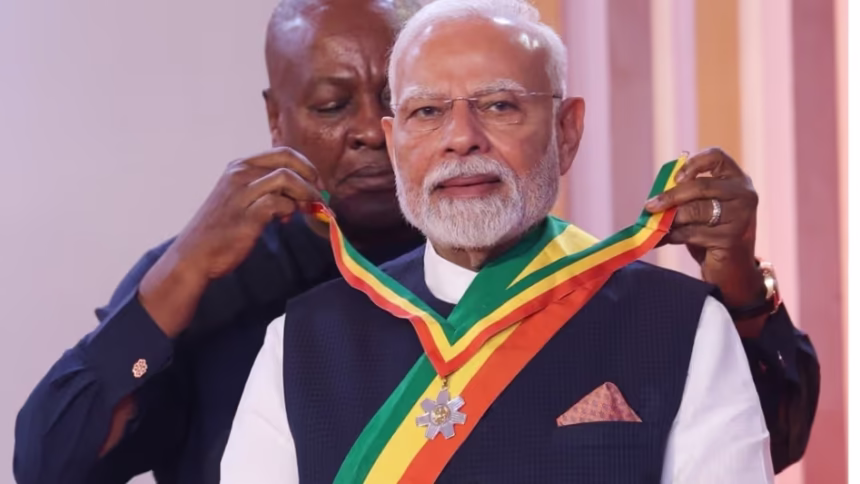 নরেন্দ্র মোদীকে ঘানার সর্বোচ্চ রাষ্ট্রীয় সম্মান